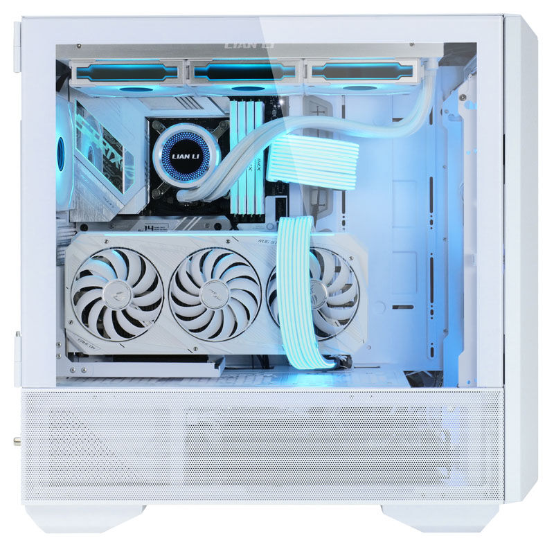 Lian Li LANCOOL III kabinett midtårn E-ATX herdet glass hvit - Lian Li