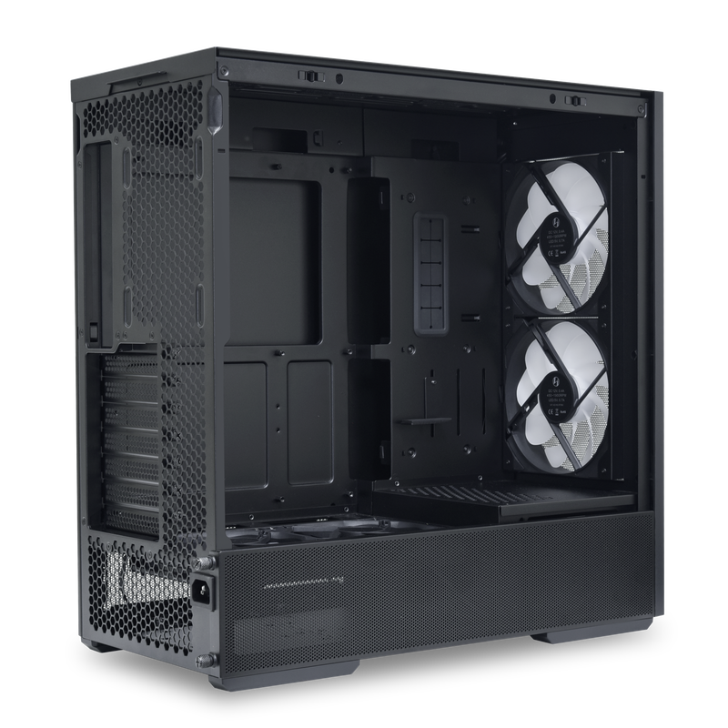 Lian Li LANCOOL 207 kabinett midtårn ATX herdet glass svart - Lian Li