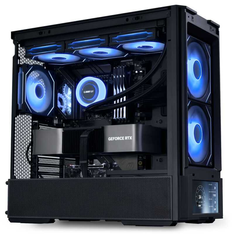 Lian Li LANCOOL 207 Digital kabinett midtårn ATX 6" skjerm - Lian Li