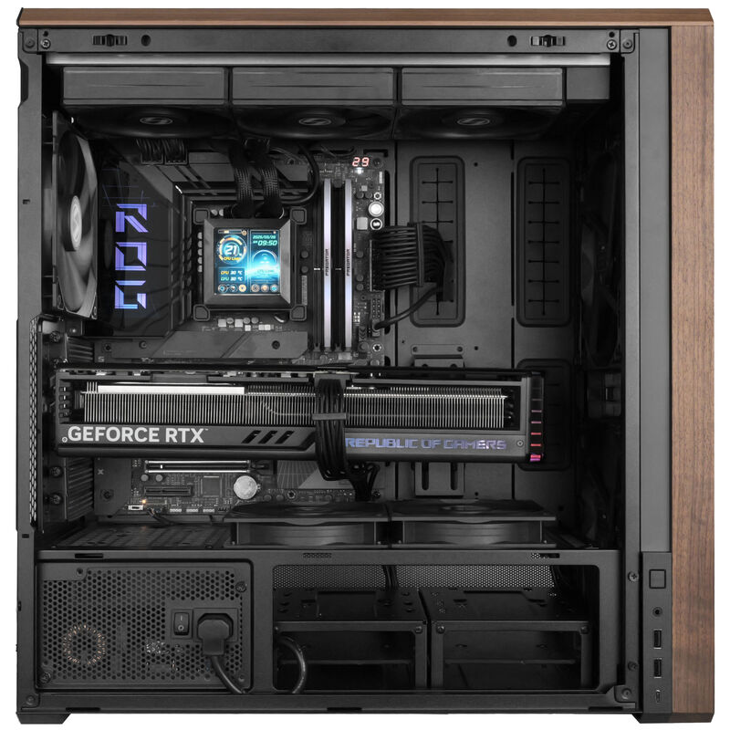 Lian Li Lancool 217 kabinett midtårn ATX herdet glass svart - Lian Li