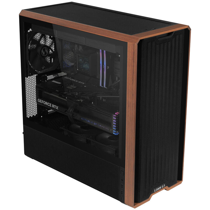 Lian Li Lancool 217 kabinett midtårn ATX herdet glass svart - Lian Li