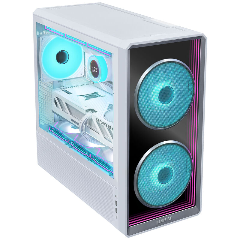 Lian Li LANCOOL 217 INF kabinett midtårn herdet glass RGB - Lian Li