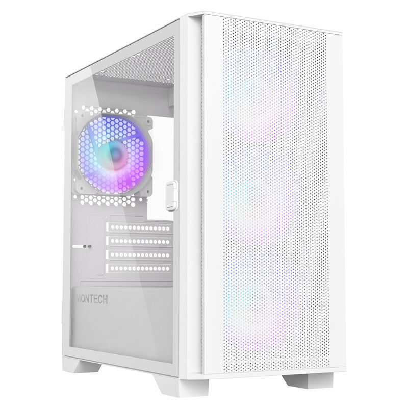 Montech AIR 100 ARGB kabinett Micro-ATX herdet glass svart - Montech