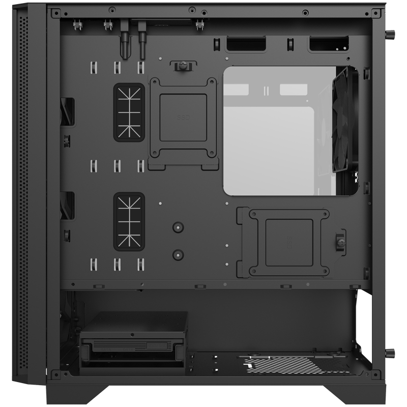 Montech AIR 100 LITE kabinett midtårn Micro-ATX herdet glass - Montech