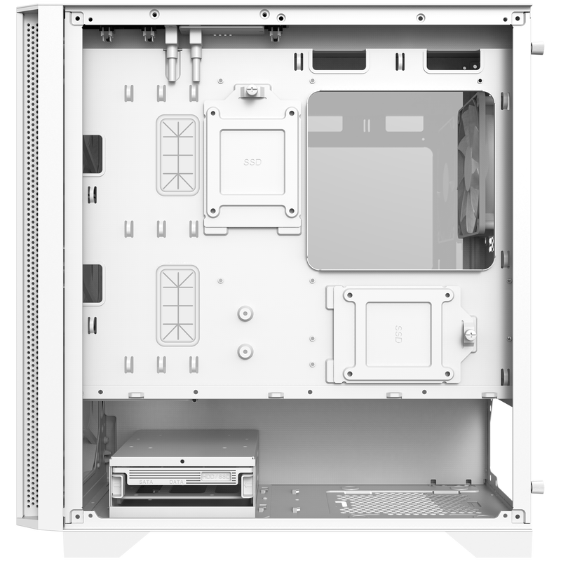 Montech AIR 100 LITE kabinett midtårn Micro-ATX herdet glass - Montech
