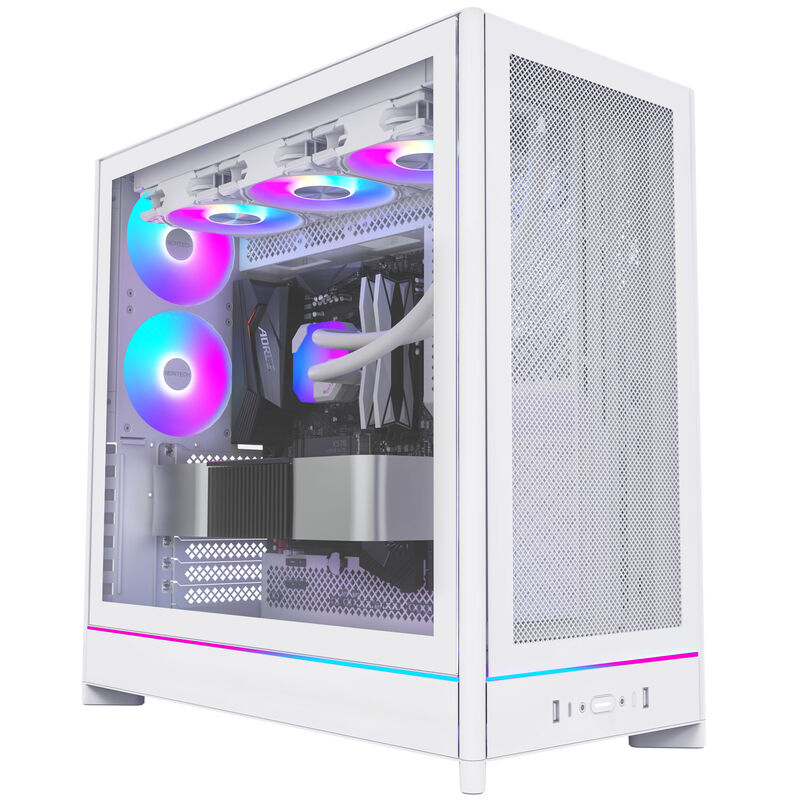 Montech HS01 kabinett midtårn ATX aRGB Back Connect svart - Montech