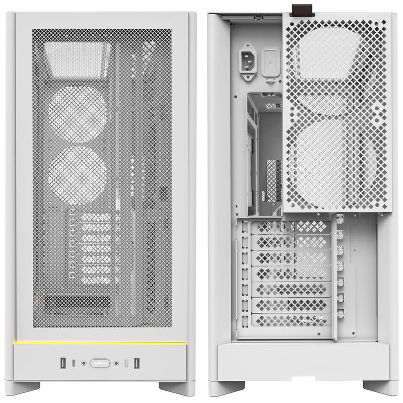 Montech HS01 kabinett midtårn ATX aRGB Back Connect svart - Montech