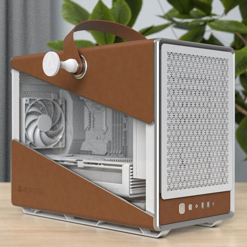 Montech HERITAGE PRO kabinett midtårn Micro-ATX hvit - Montech