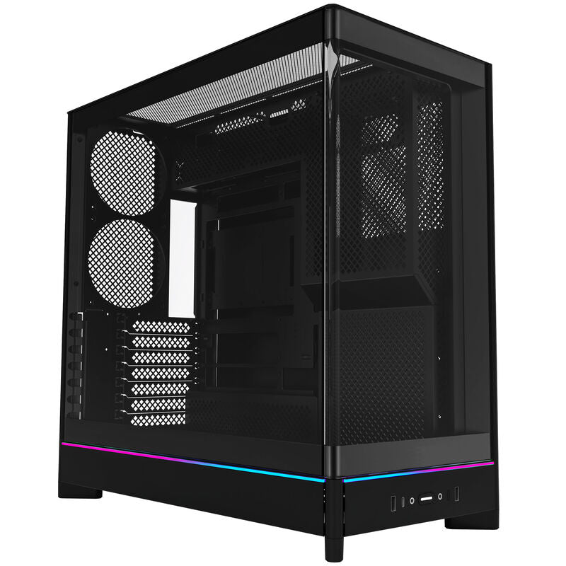 Montech HS02 kabinett midtårn ATX herdet glass ARGB svart - Montech
