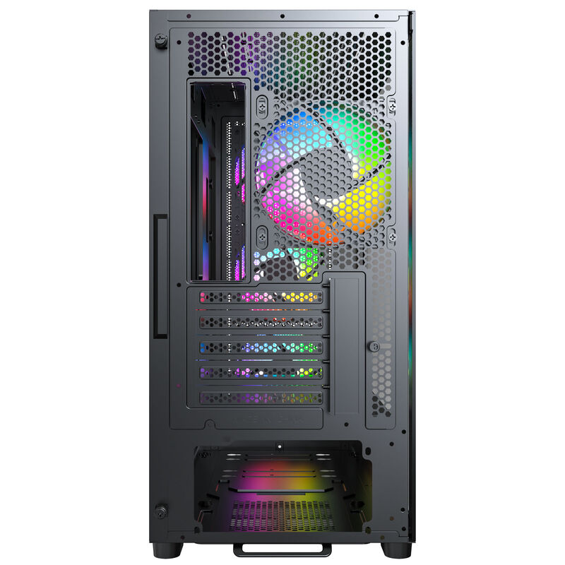 Montech X5M kabinett midtårn Micro-ATX ARGB herdet glass - Montech