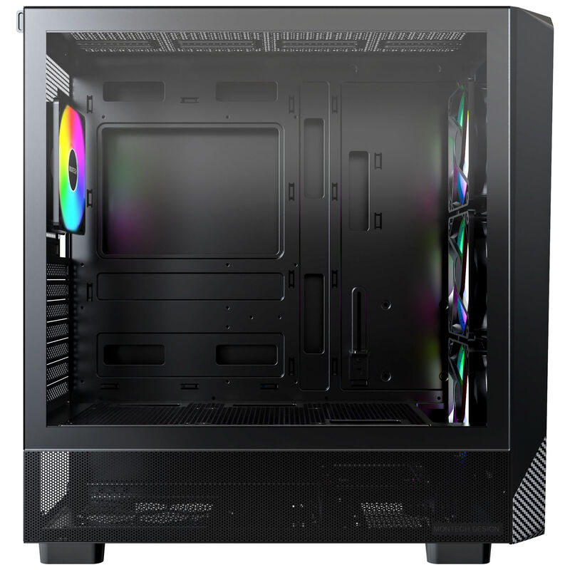 Montech X5 kabinett midtårn E-ATX ARGB herdet glass hvit - Montech