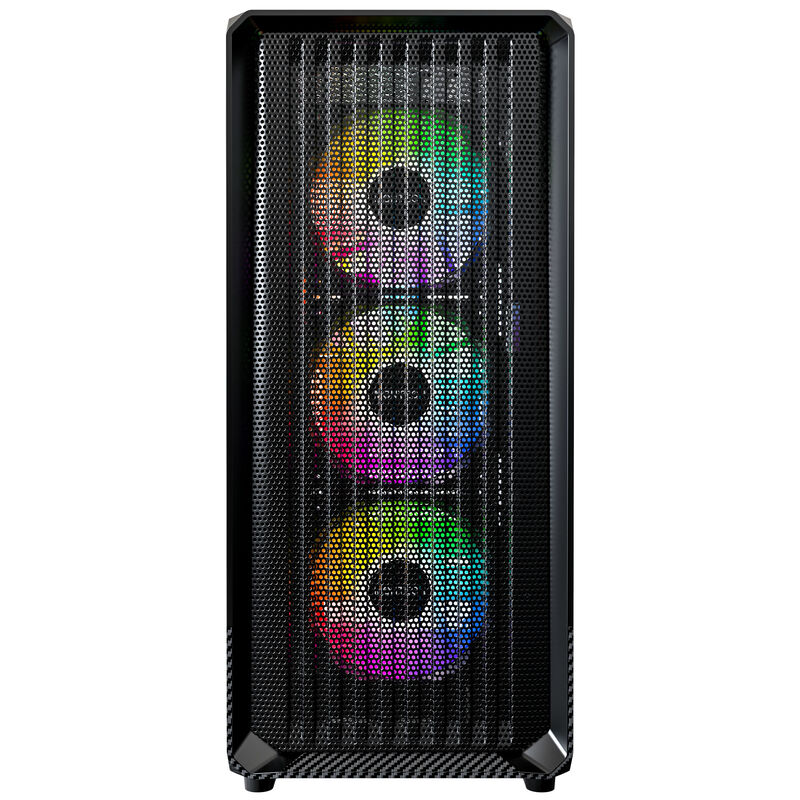 Montech X5 kabinett midtårn E-ATX ARGB herdet glass hvit - Montech