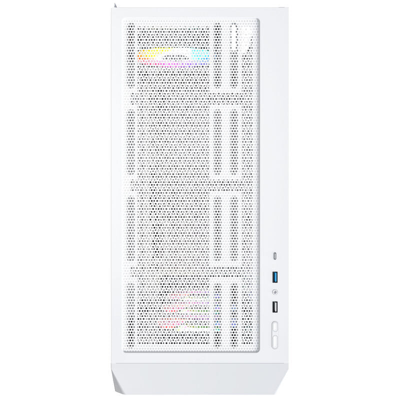 Montech X5 kabinett midtårn E-ATX ARGB herdet glass hvit - Montech