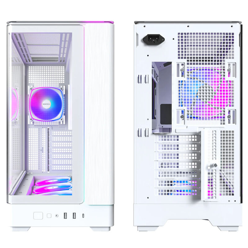 Montech KING 45 PRO kabinett midtårn ATX herdet glass RGB - Montech