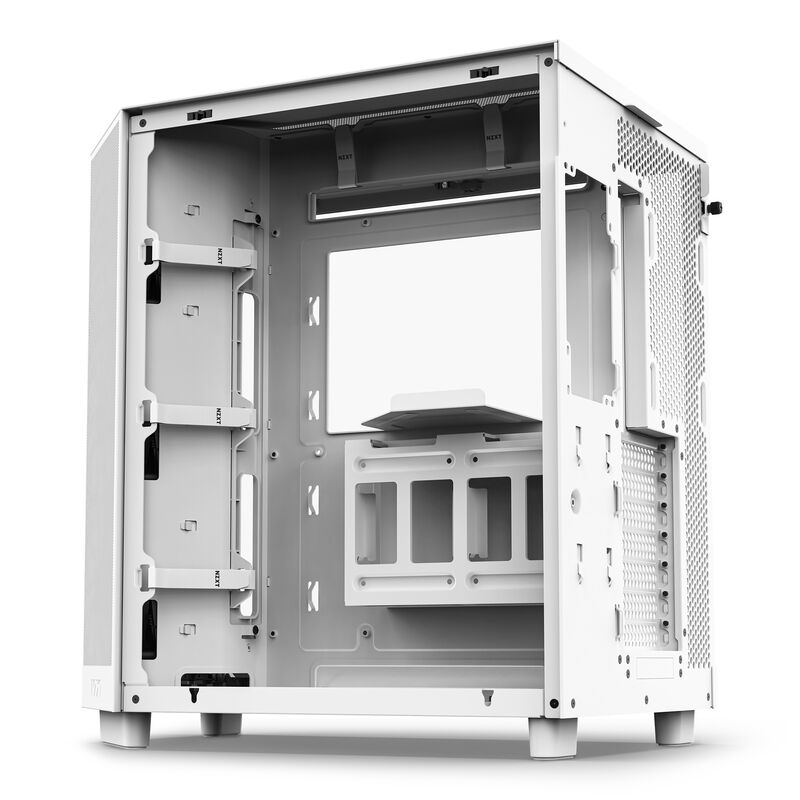 NZXT H6 Flow kabinett midtårn ATX herdet glass svart - NZXT