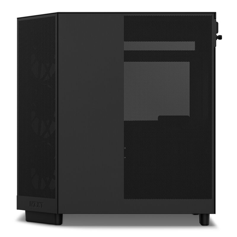 NZXT H6 Flow kabinett midtårn ATX herdet glass svart - NZXT