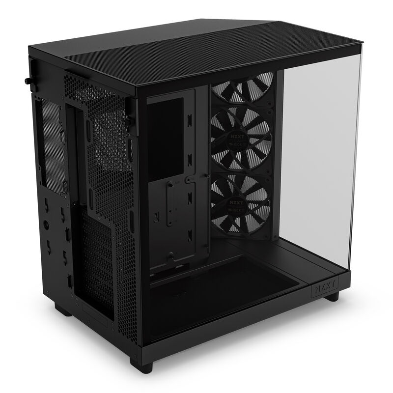 NZXT H6 Flow kabinett midtårn ATX herdet glass svart - NZXT