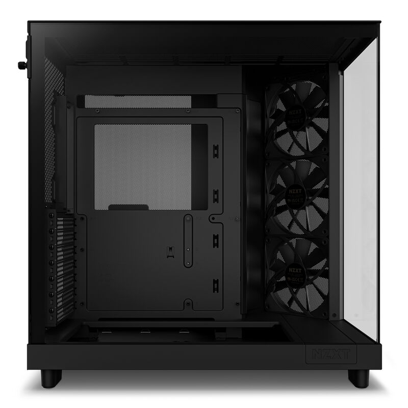 NZXT H6 Flow kabinett midtårn ATX herdet glass svart - NZXT