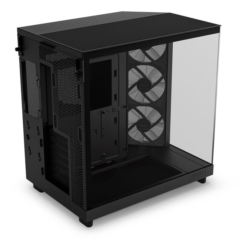 NZXT H6 Flow RGB kabinett midtårn ATX panoramaglass hvit - NZXT