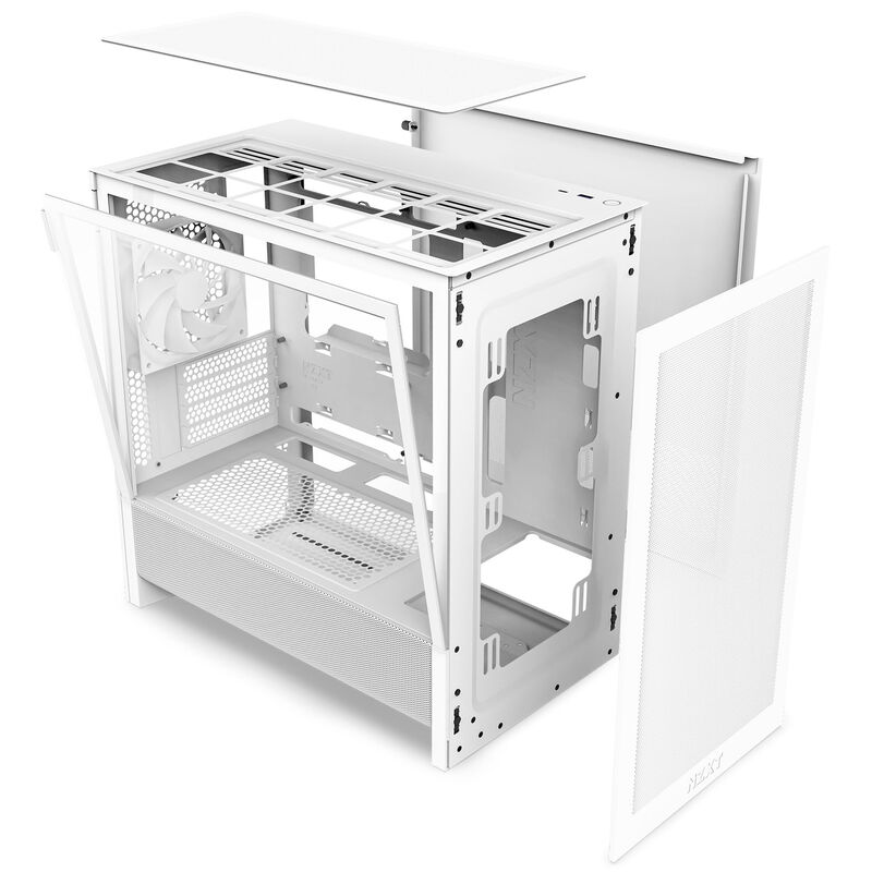 NZXT H3 Flow kabinett midtårn mATX herdet glass svart - NZXT
