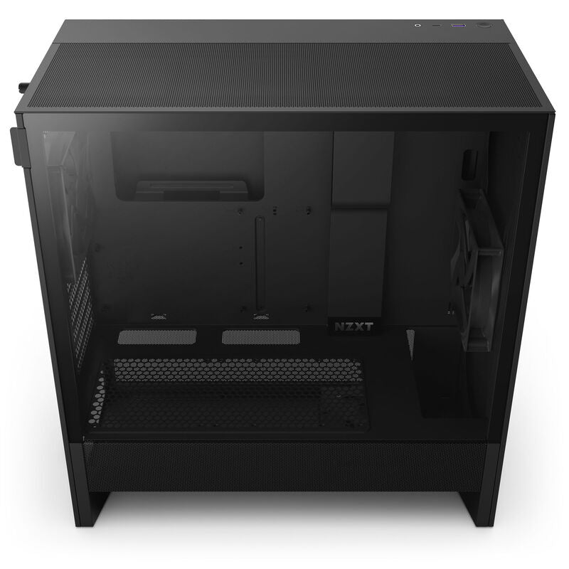 NZXT H5 Flow kabinett midtårn ATX herdet glass svart - NZXT