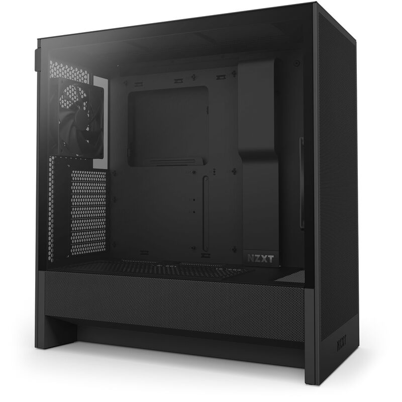 NZXT H5 Flow kabinett midtårn ATX herdet glass svart - NZXT