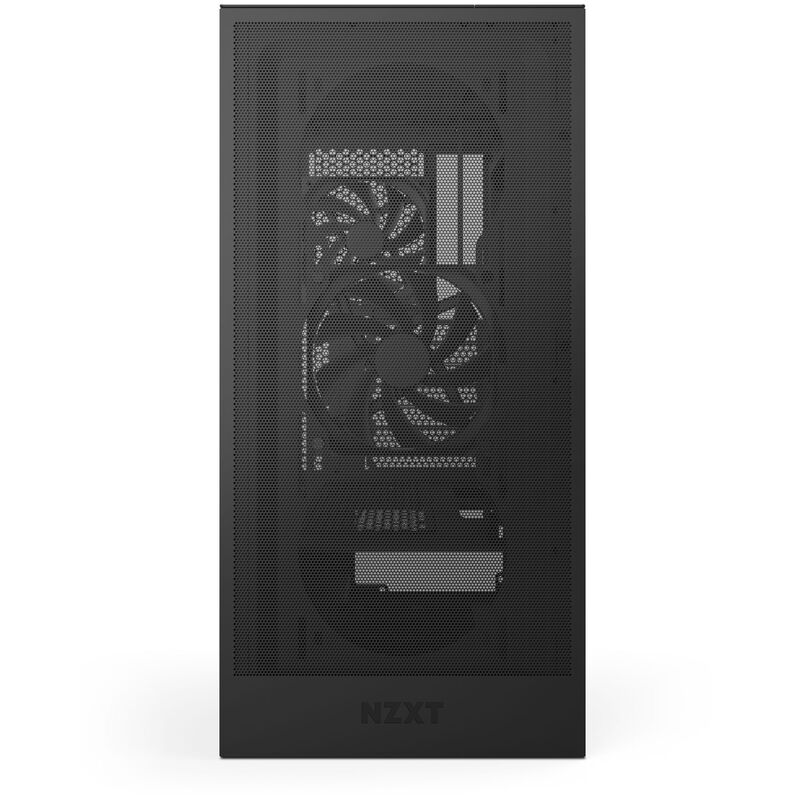 NZXT H5 Flow kabinett midtårn ATX herdet glass svart - NZXT