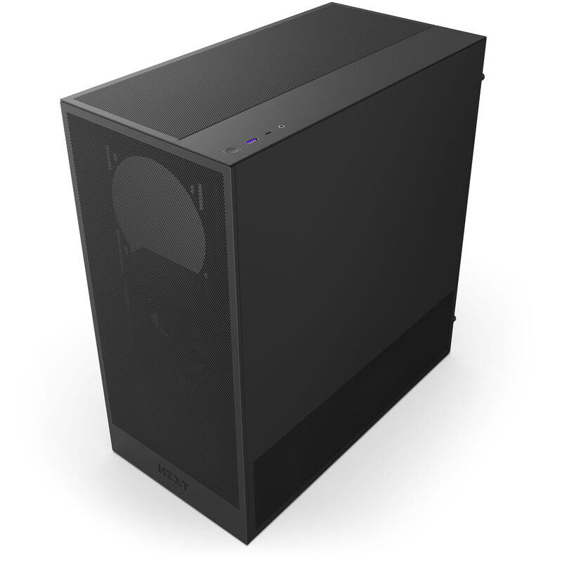 NZXT H5 Flow kabinett midtårn ATX herdet glass svart - NZXT