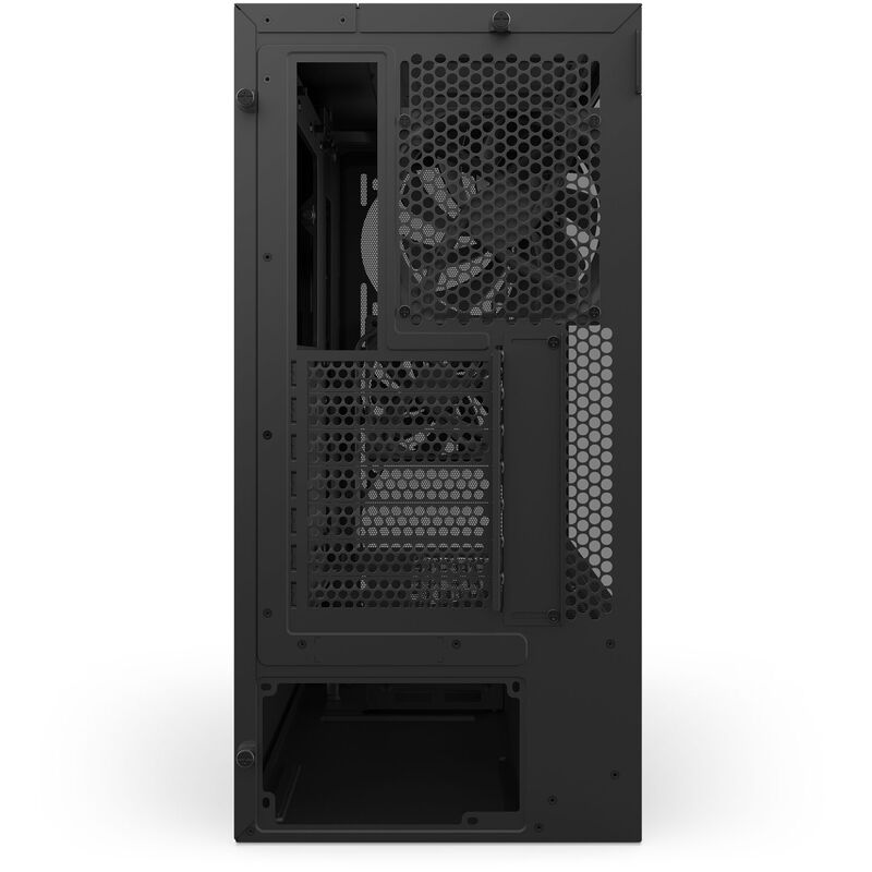 NZXT H5 Flow kabinett midtårn ATX herdet glass svart - NZXT