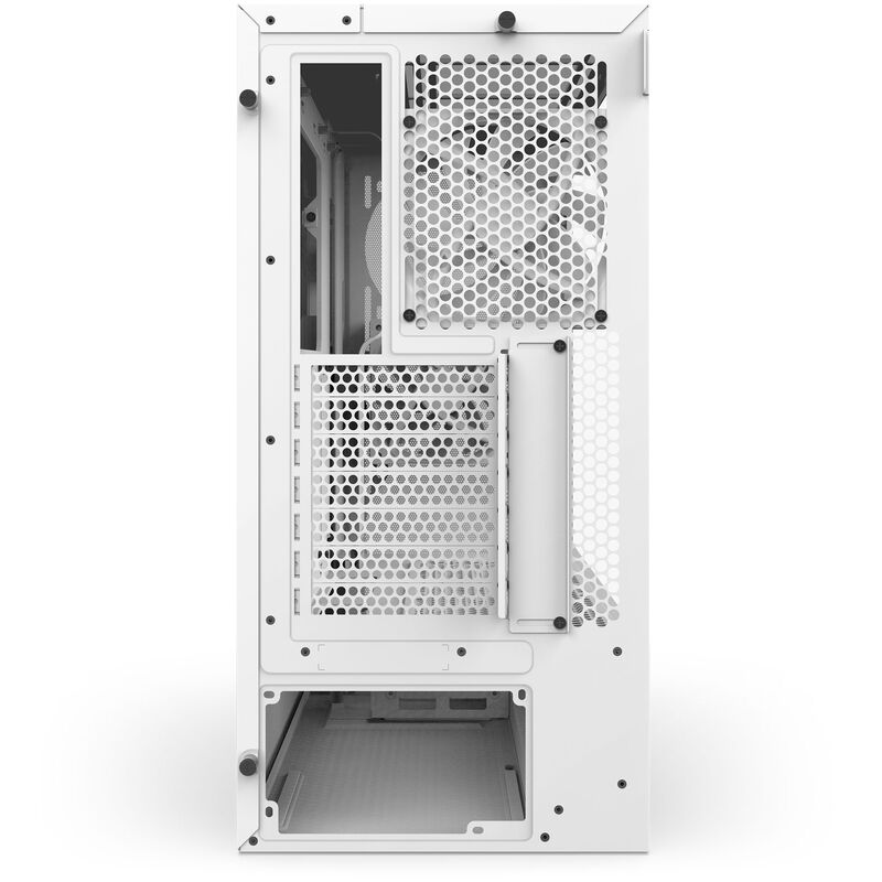 NZXT H5 Flow kabinett midtårn ATX herdet glass svart - NZXT