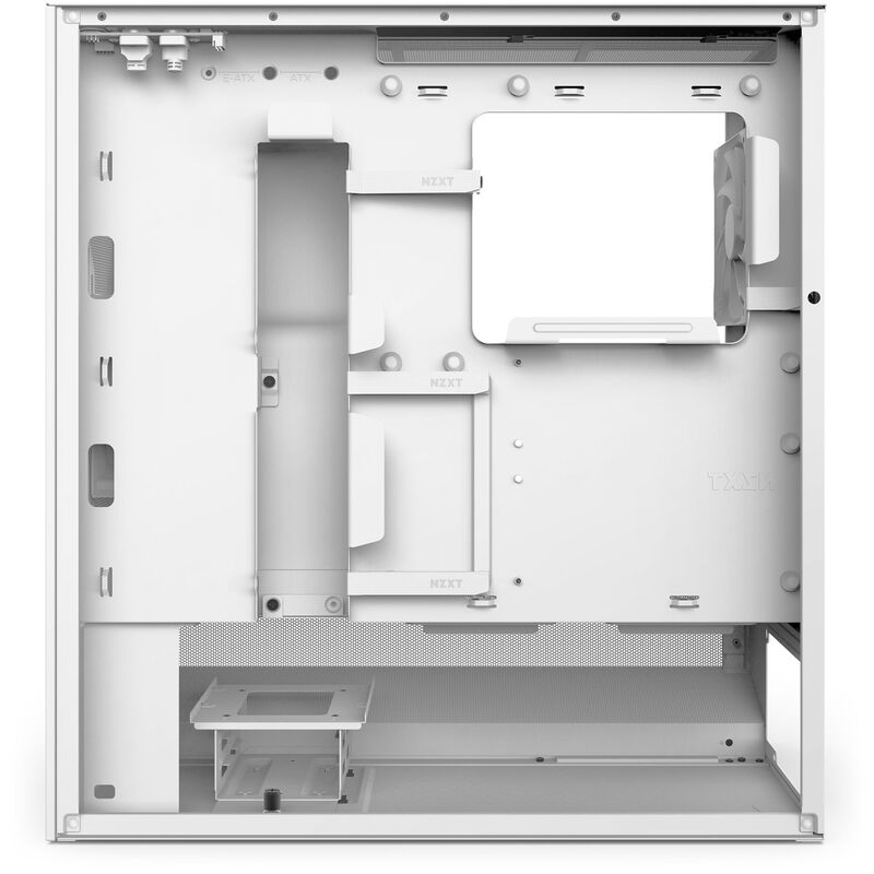 NZXT H5 Flow kabinett midtårn ATX herdet glass svart - NZXT