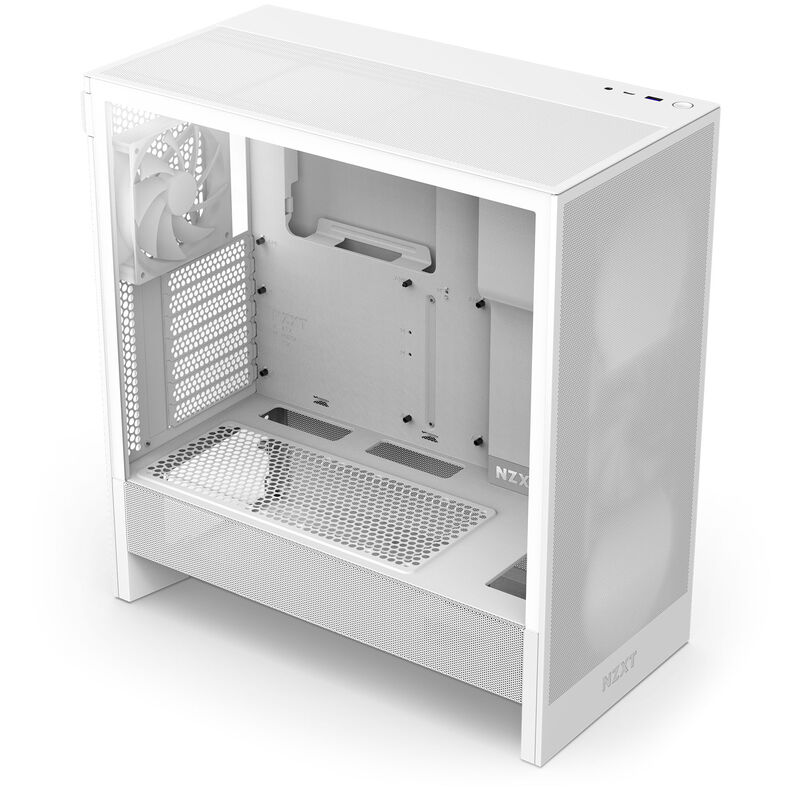 NZXT H5 Flow kabinett midtårn ATX herdet glass svart - NZXT