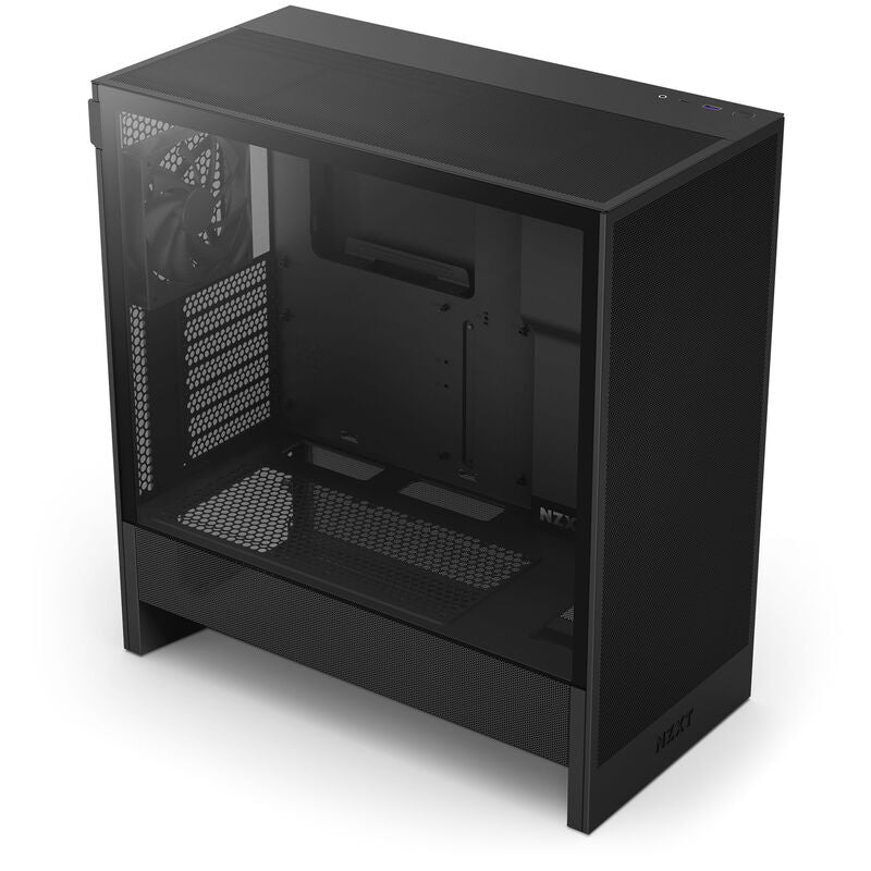 NZXT H5 Flow RGB kabinett midtårn ATX herdet glass svart - NZXT