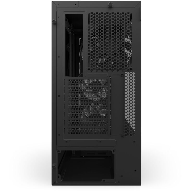 NZXT H5 Flow RGB kabinett midtårn ATX herdet glass svart - NZXT