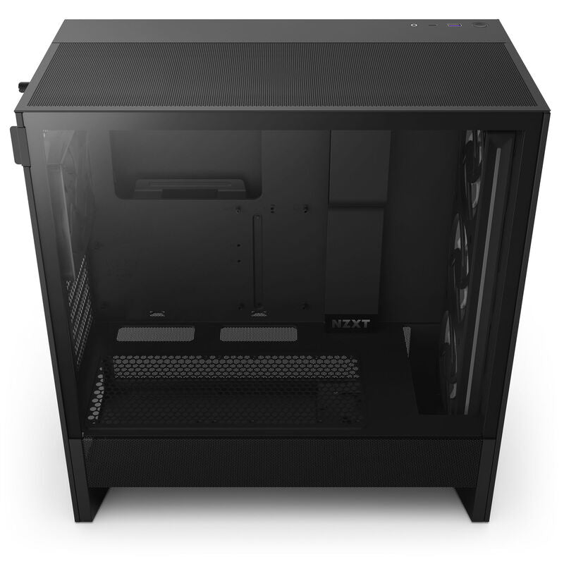NZXT H5 Flow RGB kabinett midtårn ATX herdet glass svart - NZXT