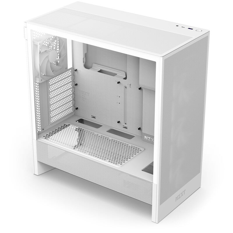 NZXT H5 Flow RGB kabinett midtårn ATX herdet glass svart - NZXT