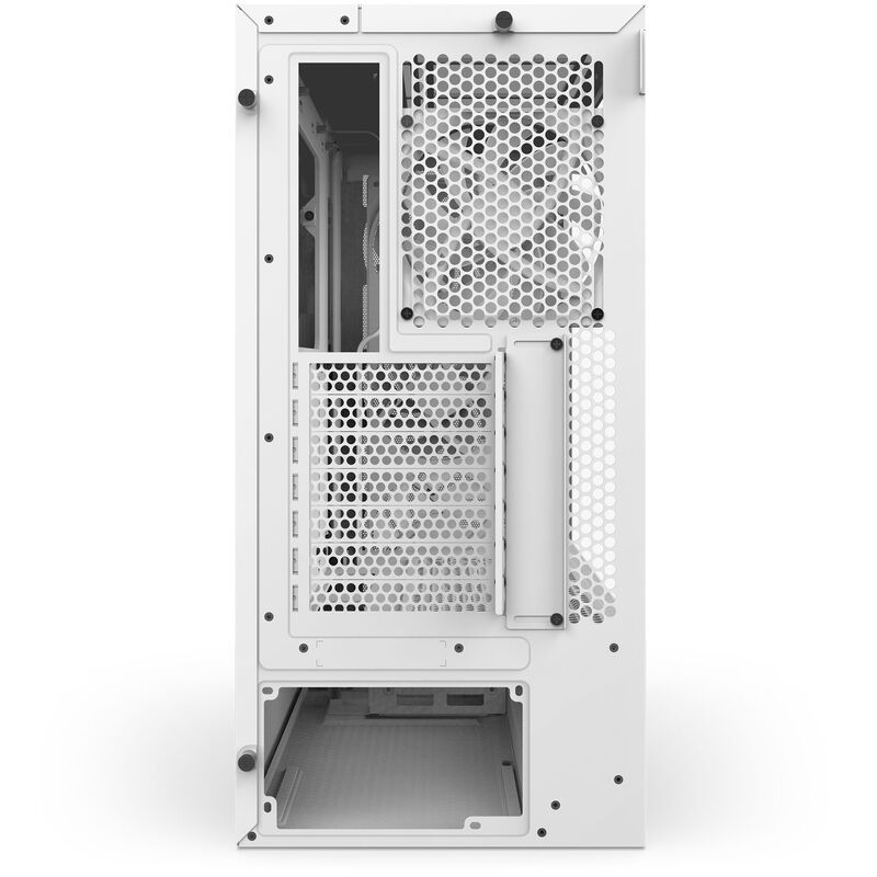 NZXT H5 Flow RGB kabinett midtårn ATX herdet glass svart - NZXT