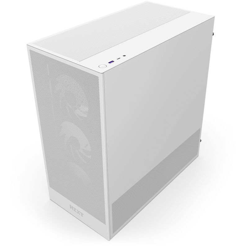 NZXT H5 Flow RGB kabinett midtårn ATX herdet glass svart - NZXT