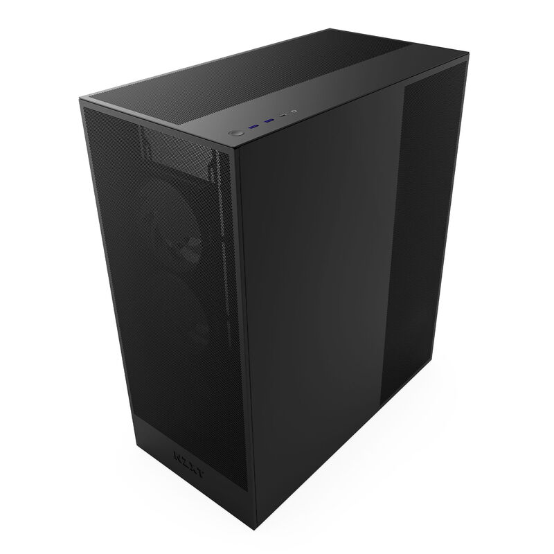 NZXT H7 Flow RGB kabinett midtårn E-ATX herdet glass hvit - NZXT