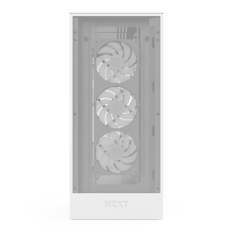 NZXT H7 Flow RGB kabinett midtårn E-ATX herdet glass hvit - NZXT