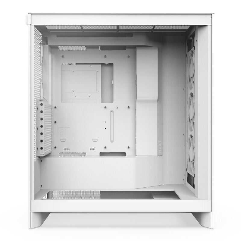 NZXT H7 Flow RGB kabinett midtårn E-ATX herdet glass hvit - NZXT