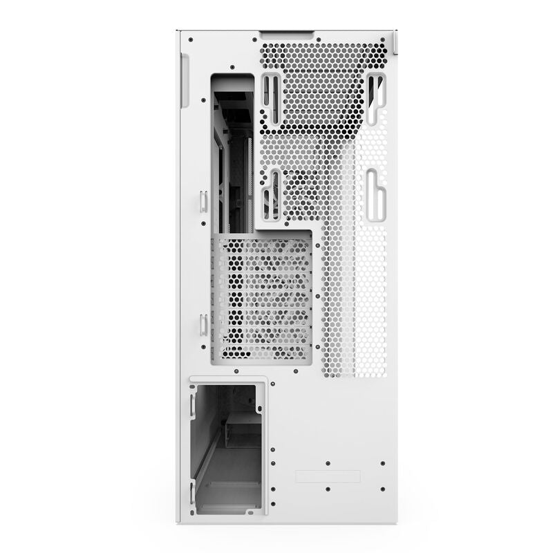 NZXT H7 Flow RGB kabinett midtårn E-ATX herdet glass hvit - NZXT