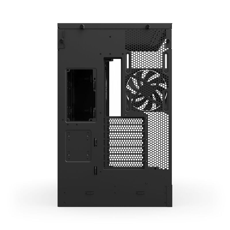 NZXT H9 Flow kabinett midtårn E-ATX herdet glass svart - NZXT