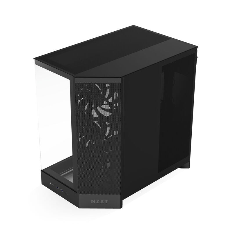 NZXT H9 Flow kabinett midtårn E-ATX herdet glass svart - NZXT