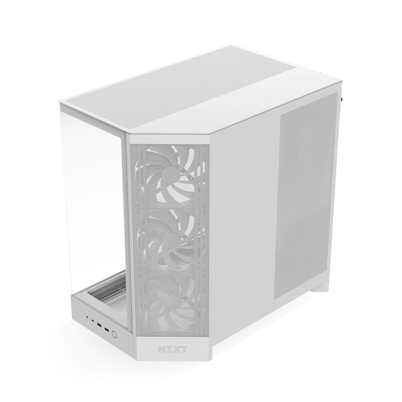 NZXT H9 Flow kabinett midtårn E-ATX herdet glass svart - NZXT