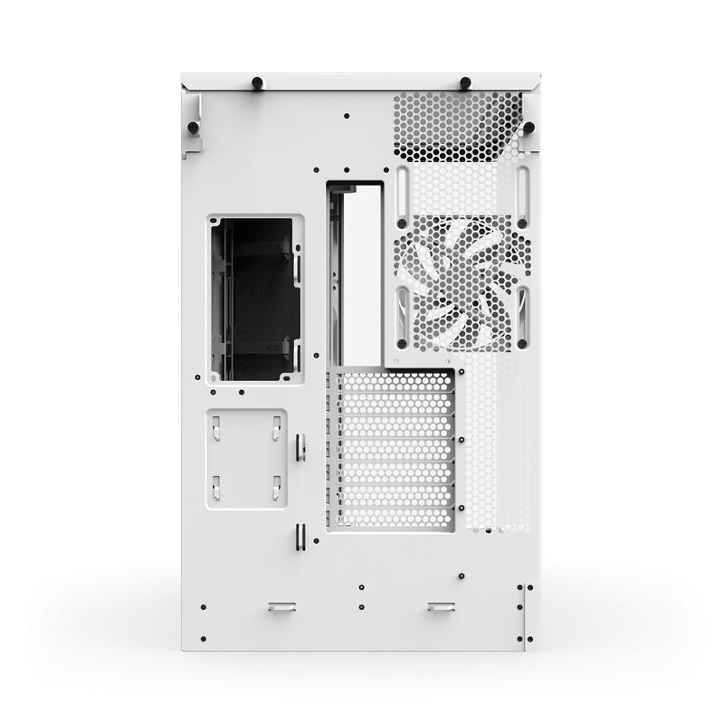 NZXT H9 Flow kabinett midtårn E-ATX herdet glass svart - NZXT