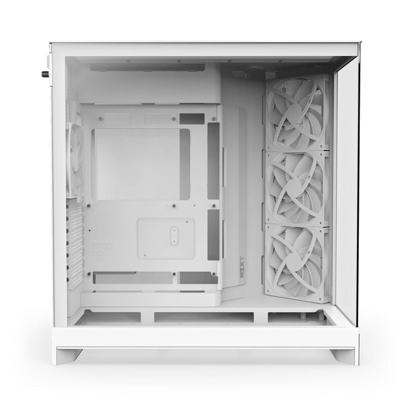 NZXT H9 Flow kabinett midtårn E-ATX herdet glass svart - NZXT