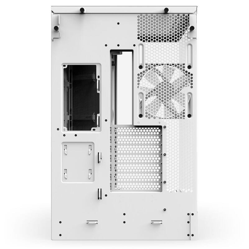 NZXT H9 Flow RGB+ kabinett midtårn E-ATX herdet glass svart - NZXT