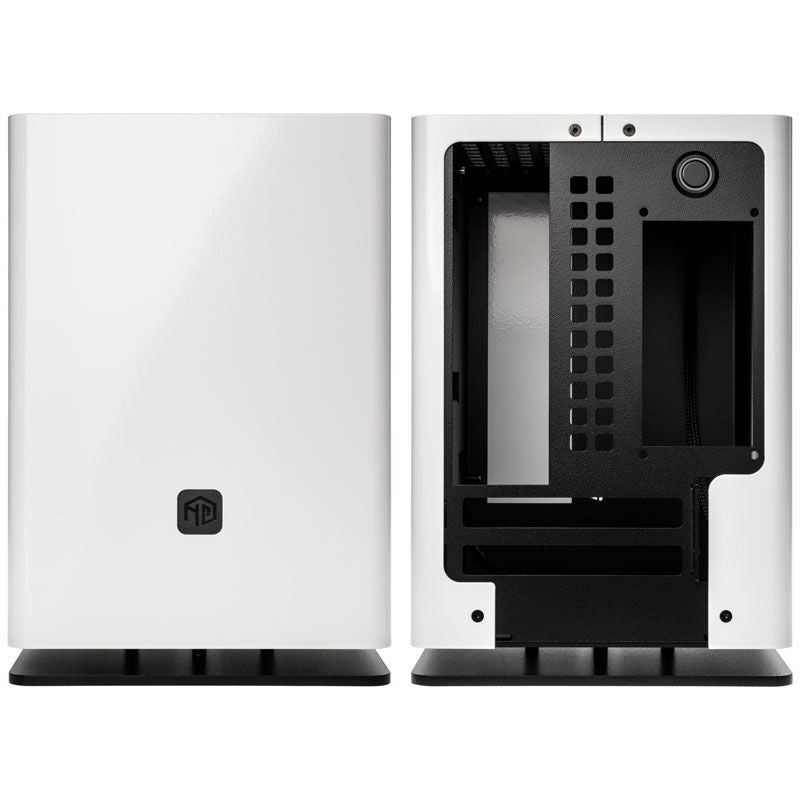 HGC Osmi 3.1 aluminium Mini-ITX kabinett hvit - HGC