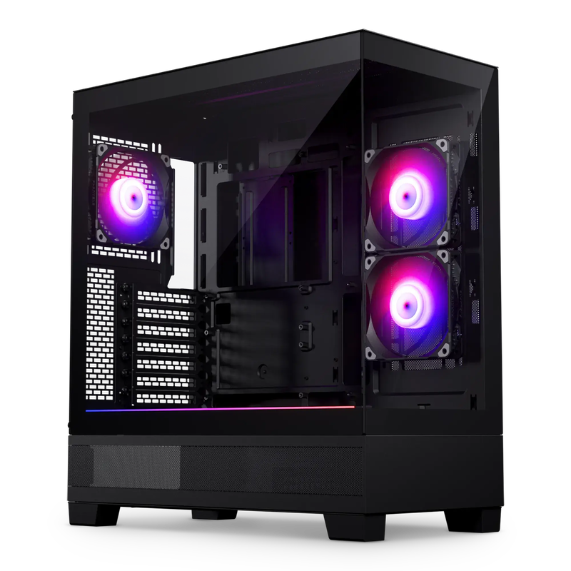 Phanteks XT View kabinett midtårn D-RGB herdet glass hvit - PHANTEKS